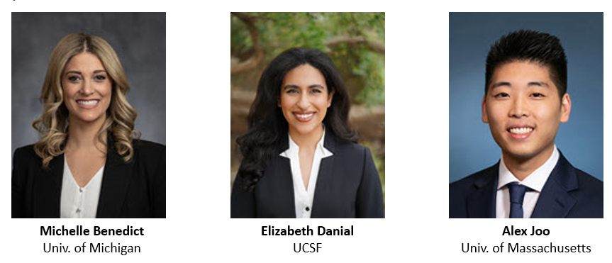 Plastic Surgery Categorical Interns - Michelle Benedict,
Elizabeth Danial,
Alex Joo